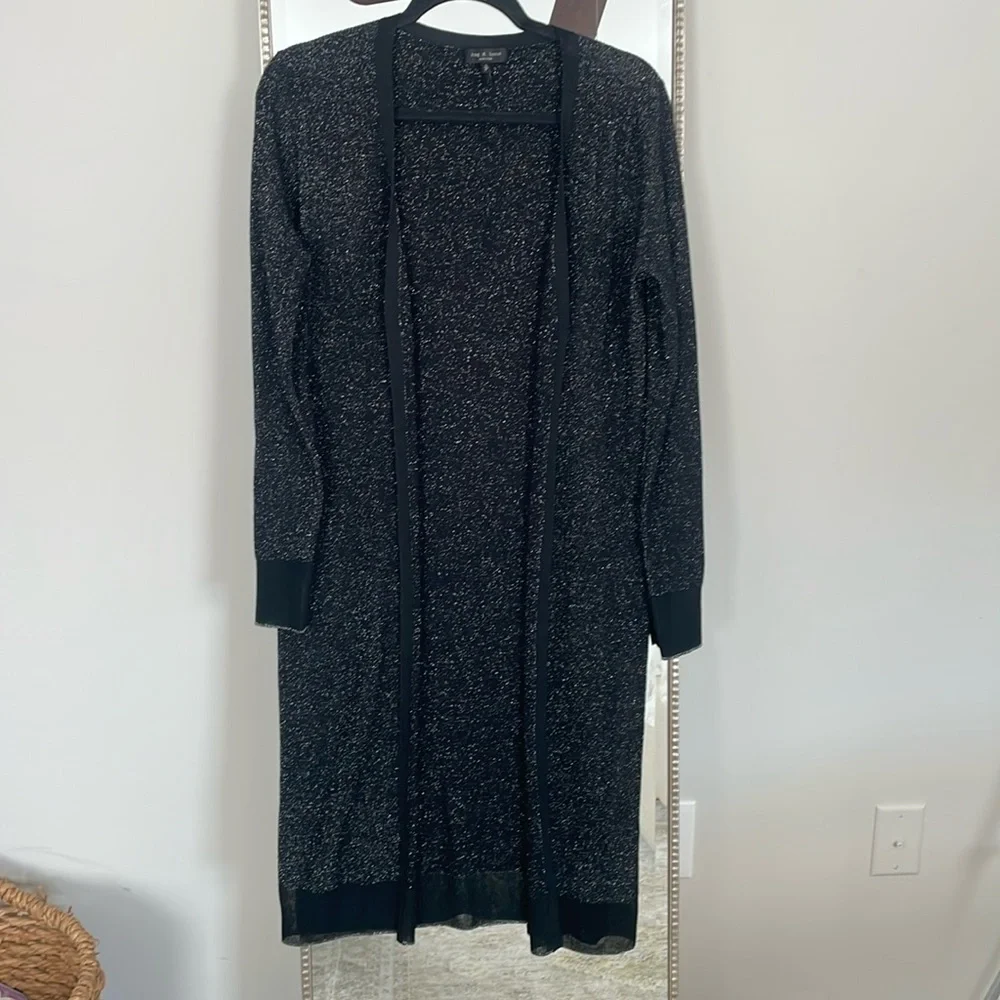 Rag & Bone Metallic Wool Blend Duster Cardigan - Picture 3 of 10